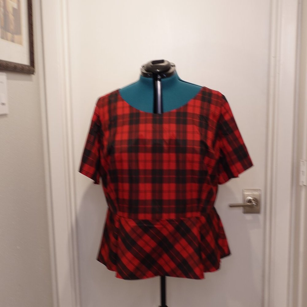 Plaid Blouse